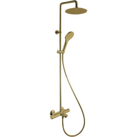 Colonne bain douche theta pomme sandwich 25 Or Brossé - CRISTINA ONDYNA TE18096P
