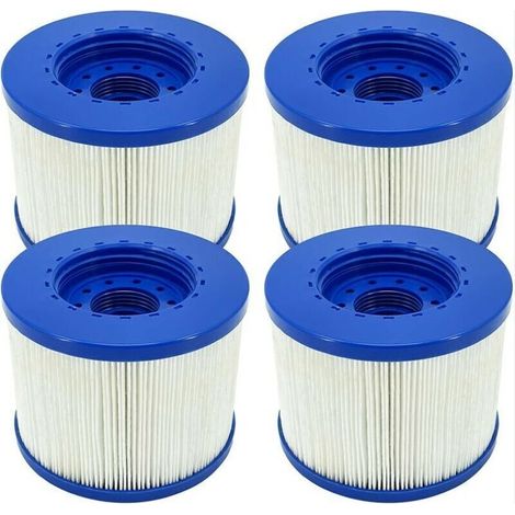 Filtre Spa Infinite a Visser, Cartouche Filtre à Vis pour Spa Gonflable Pas De Vis 60mm, Cartouche Filtre pour Spa, Compatible pour Cosy Spa, Clever Spa et de Plus 4 pièces