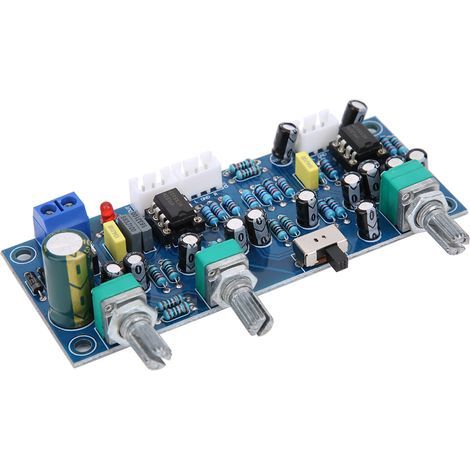2.1-Kanal-Vorverstärkerplatine, Tiefpassfilter, Subwoofer-Klangregelung, HiFi-Schaltung (1/5)