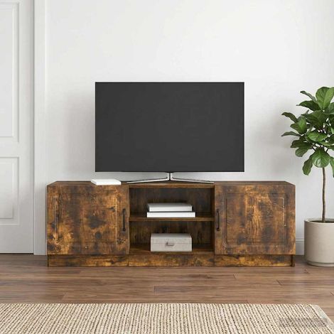 TV-Schränk Geräucherte Eiche 150 x 31 x 47 cm Holzwerkstoff (1/5)