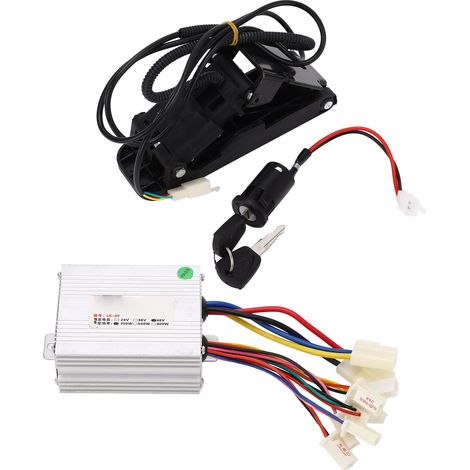 Kit Conversion Contrôleur 48V 350W Moteur Sans Balais avec Accélérateur à Poignée pour Vélo Électrique, Triporteur, Scooter Moto (1/5)