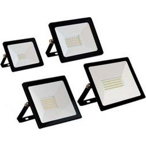 1PZ PROIETTORE LED TERMINUS IP65 NERO - 10w - 4000°K naturale - 800 lm - 98x30x