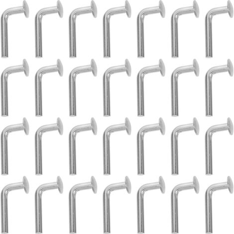 100pcs Goupilles de Sécurité pour Rayonnages à Palettes en Fer Galvanisé M5, Clips D'étagère Robustes et Résistants la Corrosion pour Entrepôt (1/5)