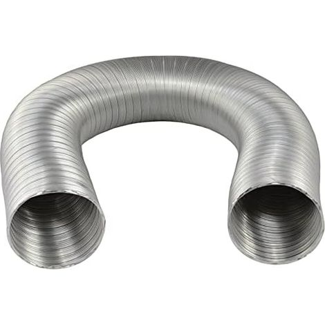 Conducto técnico flexible RG Aluflex de 125 mm, conducto de ventilación de aluminio extensible de 3 m, tubo de extracción de aire robusto, para aire acondicionado y ventilación. (1/5)