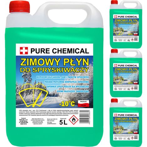 Liquide de lavage hiver - 20 L (4 x 5 L) - Parfum pin - Efficace et protecteur
