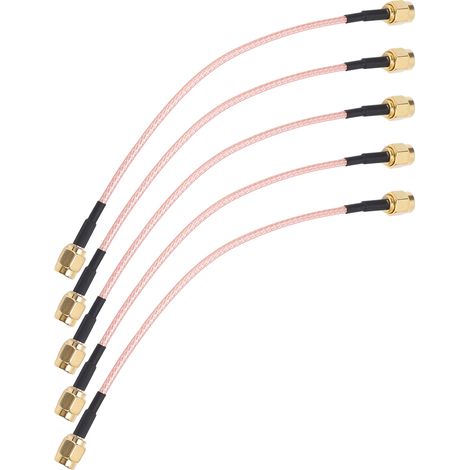 câbles coaxiaux RF avec connecteurs audio SMA-J et SMA-J, 2 rallonges blindées TFL-316-48