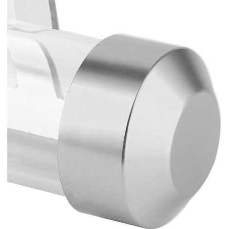 Porte-documents cylindrique universel pour moto - Support de disque de taxe et permis - Cylindre de rangement argenté