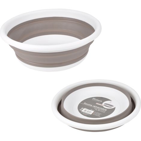 Douceur D'Intérieur – Bassine cuvette rétractable 37 cm – Capacité 9L – Matériaux plastique et silicone – Rangement optimisé pour placards (1/2)