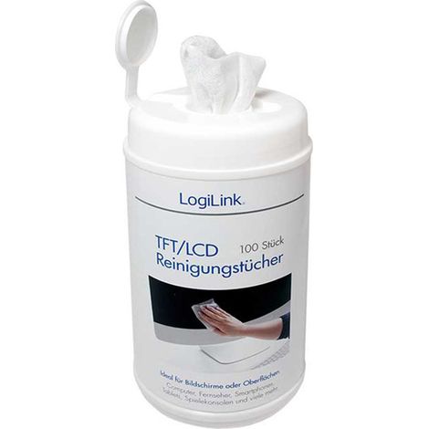 Lingettes nettoyantes biodégradables pour écrans LCD, TFT et PDA (1/2)