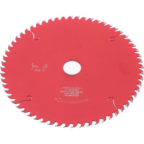 Lame de scie circulaire carbure 200x1.7x25.4‑60T, disque épais pour coupe bois massif, outil de découpe renforcé. (1/5)