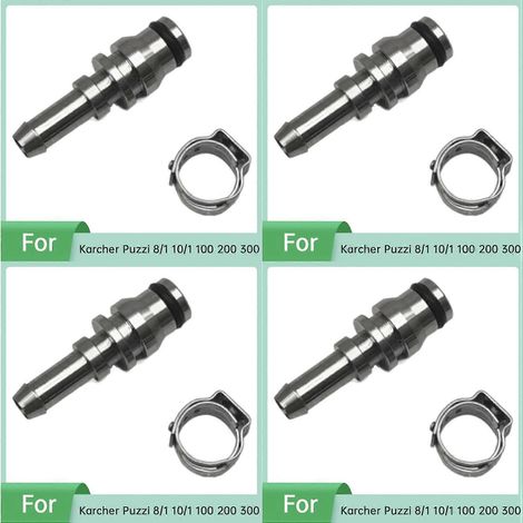 connecteurs de rechange en acier inoxydable pour nettoyeur haute pression Karcher Puzzi 8/1, 10/1, 100, 200 et 300 (1/5)