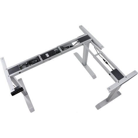 Struttura per scrivania o tavolo con regolazione elettrica dell'altezza UT04-2T/90A/A in alluminio (1/5)