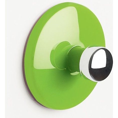Gancho de pared para toalla BOWL Verde y Plata Spirella (1/3)