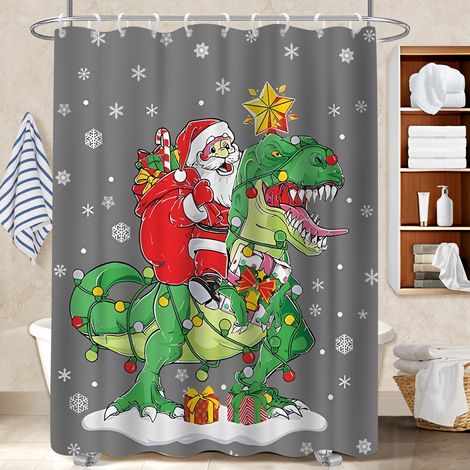 Rideau de douche imperméable en polyester 180x180 antifongique bâche de douche pour créer une ambiance spa (1/5)