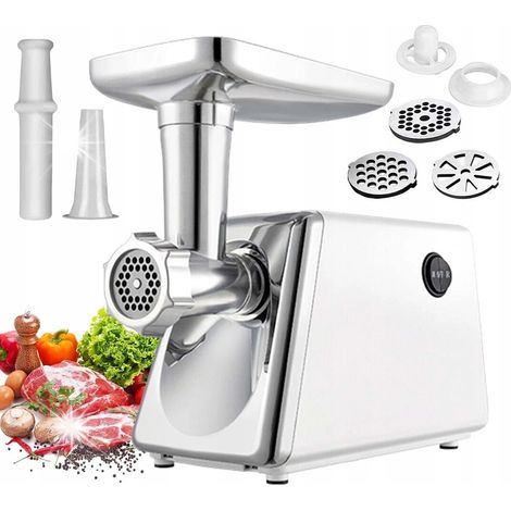 Hachoir à viande électrique 2800W – Moteur en cuivre pur – Broyage  3 disques en acier inoxydable – Accessoires inclus (1/5)