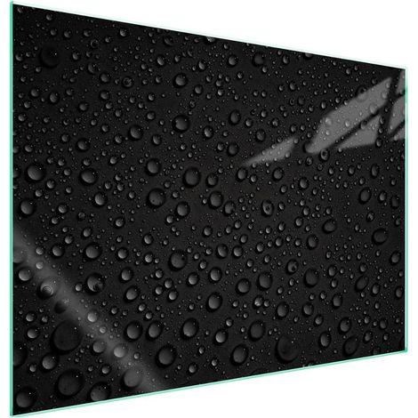 Plaque de protection en verre pour poêle 70x52 Krople (1/5)