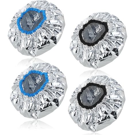 Heizkappen aus Aluminiumfolie für intensive Haarkuren, wiederverwendbare Haarkurkappen, beheizte Duschkappen, Kappen für Heißölbehandlungen im Haar (1/5)