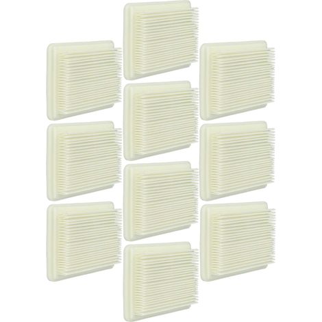 vhbw 10x filtro sostituisce Bosch 06033B9101 per aspirapolvere - filtro HEPA bianco