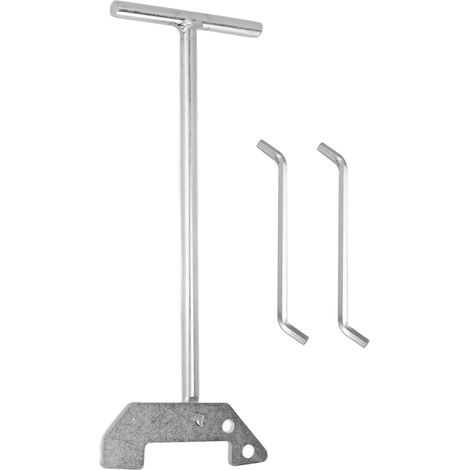 Clé de débouchage pour broyeur d'évier (lot de 3) : permet de dégager les broyeurs d'évier bloqués ou obstrués au-dessus de l'évier. (1/5)