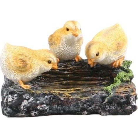 Poussins sur branche en résine 22.5 x 15 x 11 cm (1/2)