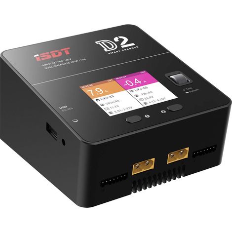 ISDT D-2 Chargeur multifonction de modélisme 230 V 12 A Li-polymère, Li-ion, LiFePO, LiHV, NiMH, NiCd, plomb R148261 (1/3)