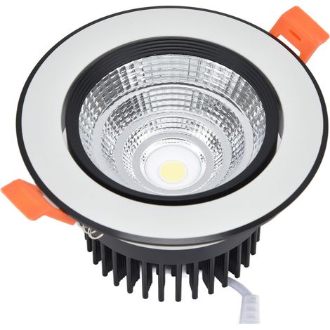 Plafonnier LED encastré 7 W, lumière blanche 6000 K, bonne dissipation thermique, pour couloir, salon, chambre, 100-264 V (1/5)