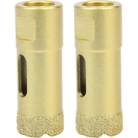 2 Stück Diamant-Lochsäge, Lötbohrer, Öffner, Bohrer für Marmor und Beton, M14 22 mm