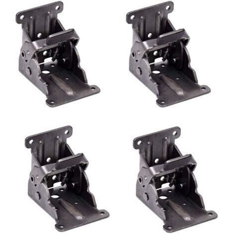 Self-locking hinges, folding support bracket, leg fittings and corner brace, for folding legs, folding workbench, (2 sets) MUMU (1/4)