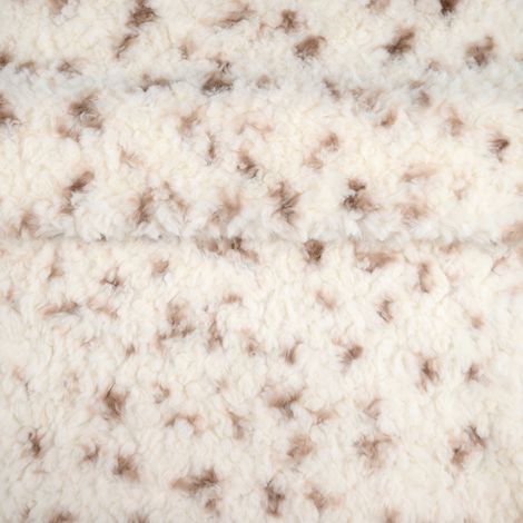 Tissu d’ameublement texturé moucheté Ecru 150 cm (1/3)