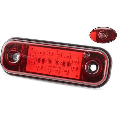 LED Seitenmarkierungsleuchte 12 LED 12-24V 84mm, in Rot