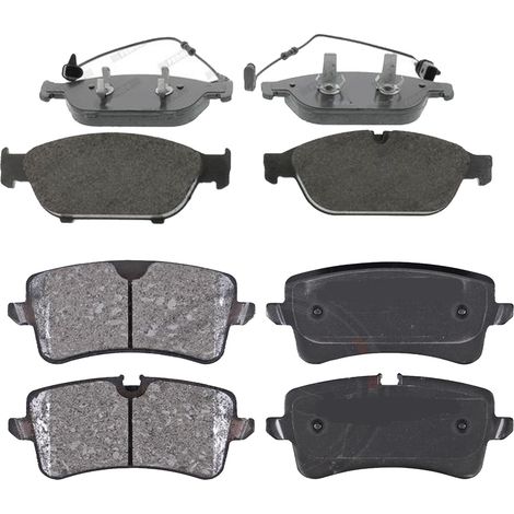 KIT PASTIGLIE FRENO ANTERIORI E POSTERIORI compatibile con AUDI A8 (4H2,4H8,4HC,4HL) / PASTIGLIE FRENANTI AUTO OEM FDB4397,FDB4393 / SOSTITUZIONE DIRETTA / BASSA POLVERE / SILENZIOSO (1/4)