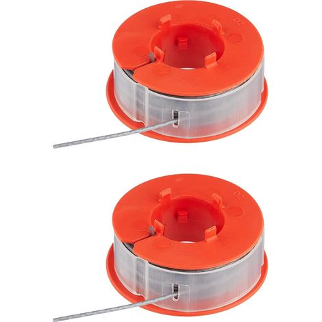 F016800175 Bobine et fil pour débroussailleuse Bosch ART 30FA PRT 30 garniture facile modèles Combi Trim F016800-002-2 pièces 2 Pi猫ces. - (1/5)
