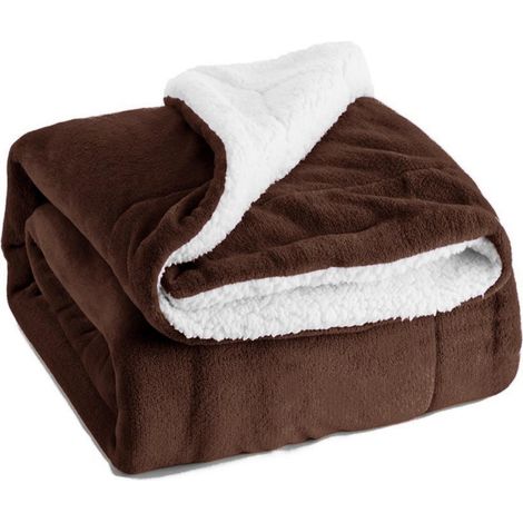 Couverture En Velours De Mouton - Douce Et Chaude - Pour Canapé Lit Ou Extérieur - Hiver - 1 Pièce (1/4)