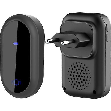 Kabellose Türklingel mit europäischem Stecker, IP68 wasserdicht, smart, mit 4-stufiger Lautstärkeregelung und 38 Melodien. (1/5)