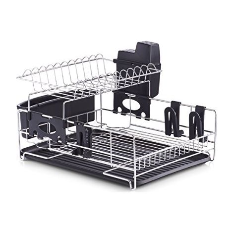 Zeller 27272 Scolapiatti Acciaio Inox, 42 x 33 x 25 cm (1/2)
