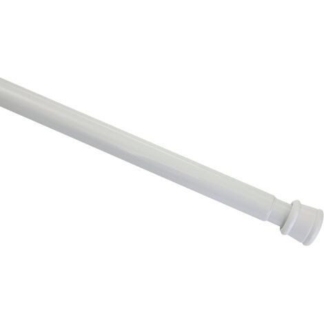 QORVA-Tringle à Rideau Perçage Ø 13/10 mm blanc , 55-90 cm