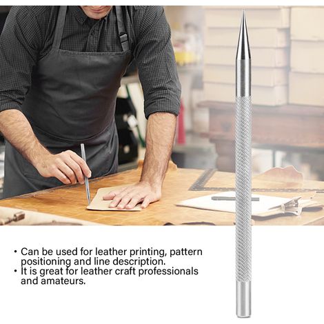 Marqueur à Pointe Fine pour Cuir - Stylo de Marquage en Acier Inoxydable (1/5)