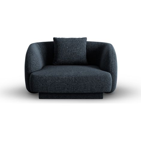 Fauteuil en chenille bleu roi (1/5)