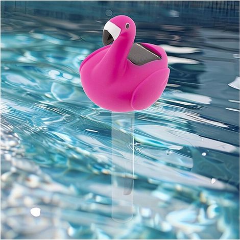 HI Pool Solar - Thermometer Flamingo