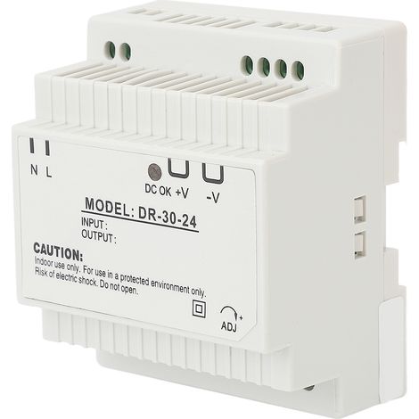 Alimentation à découpage 30W 24V pour sécurité industrielle, transformateur grade industriel sur rail DIN 100-240V (1/5)