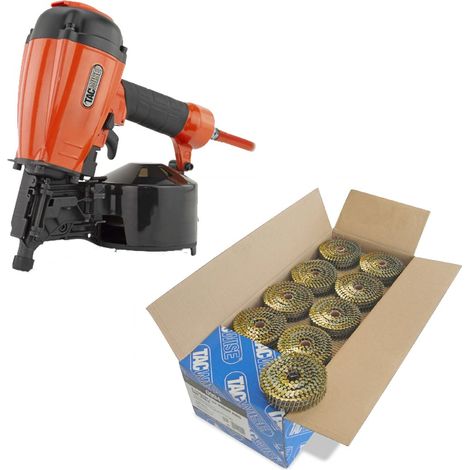 Tacwise FCN55V Pneumatic Coil 57mm Air Framing Nailer + 14,400 2.1 X 35mm Nails (1/5)