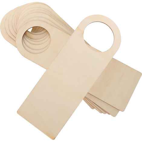 12 Pièces Ornement de Poignée de Porte en Bois (1/5)