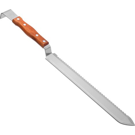 Multifunctional Stainless Steel Honey Cutter Knife Scraper Beekeeping Tool with Wood Handle