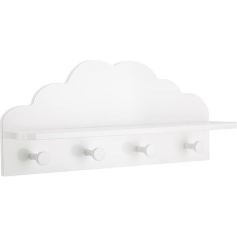 Kleiderhaken für Kinder Wolke - weiß 22 × 48 cm (1/5)