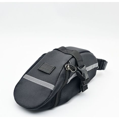 Sacoche de selle petite, réfléchissante et étanche, pour réparations et accessoires (1/4)