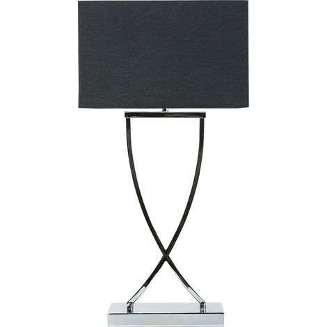 Tischlampe YASUNI Metall Schwarz