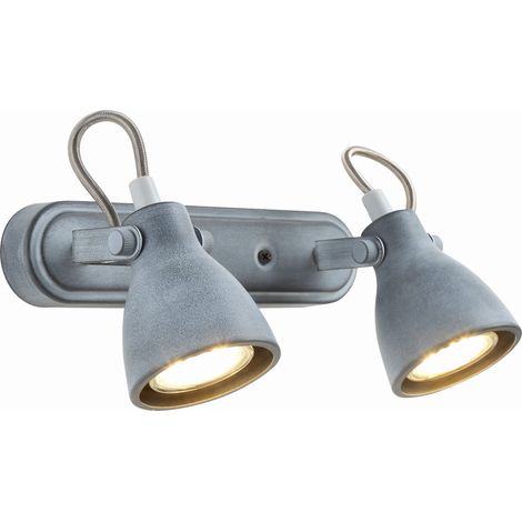 Applique murale Candellux ASH grise 2xGU10 en métal