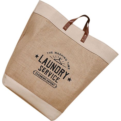 Sac cabas en toile de jute imperméable en EVA composite, grand format, motif à suspendre