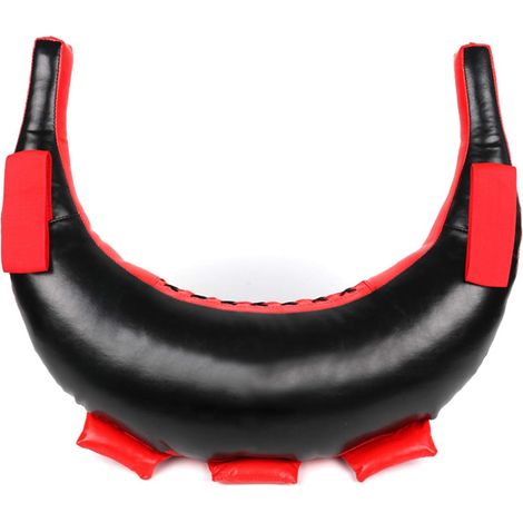 The widened handle of the adjustable weight sandbag integrated into the fitness crescent is suitable for boxing and military strength training (sand not included). (1/5)