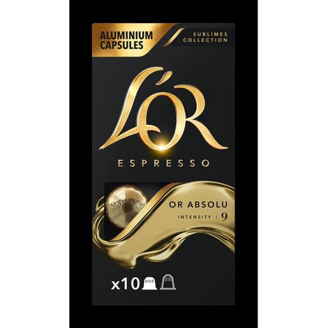 CAPSULE CAFÉ L'OR ESPRESSO OR ABSOLU 10 CAPSULES 52G 4028419